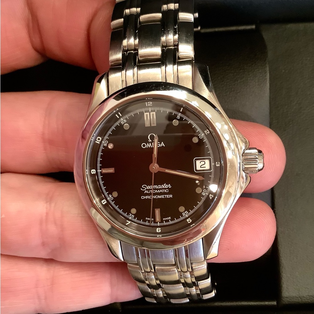 GORGEOUS Mens OMEGA stainless steel watch🔥🔥🔥